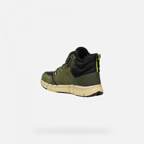  Chlapecké kotníkové boty GEOX FLEXYPER B ABX J949XA032MEC0498 KHAKI 
