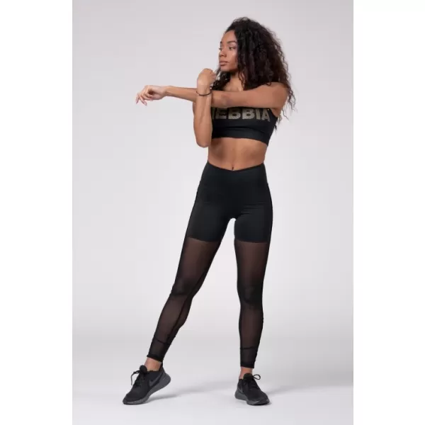  NEBBIA Gold Mesh mini top 830 BLACK 