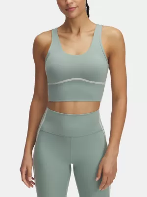 Dámské tílko UNDER ARMOUR MERIDIAN PIPED CROP TANK 6003529-348 ZELENÁ