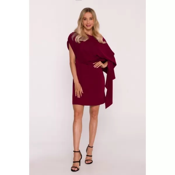  Dámské šaty STYLOVE S423 MAROON 