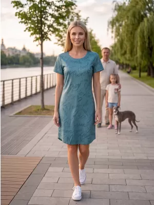 Dámské prodloužené triko/šaty premium ALTISPORT VOJ/ALW084SAT02 ZELENÁ