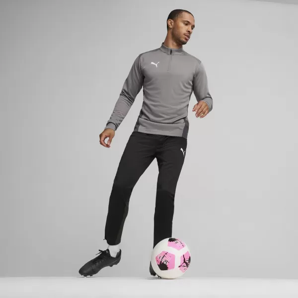  Pánské triko PUMA TEAMGOAL TRAINING 1/4 ZIP TO 658629_13 CAST IRON/WHITE/SHADOW GRAY 