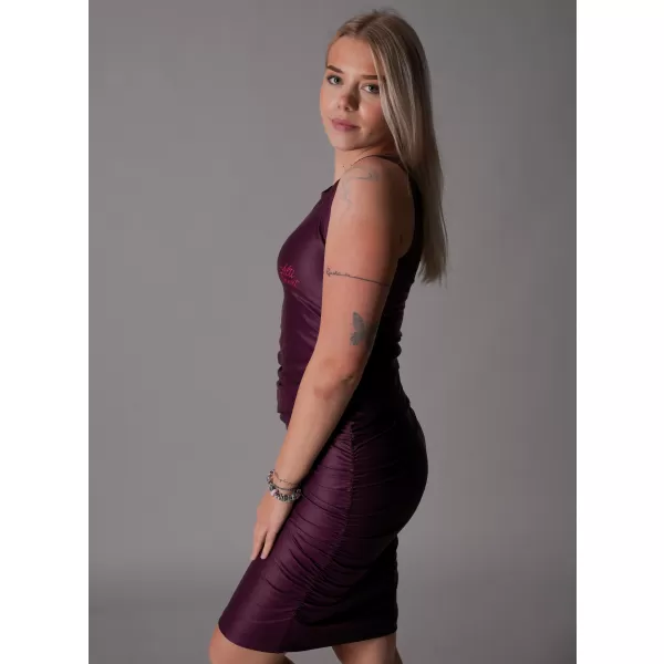  Dámské šaty premium ALTISPORT VOJ/ALW047SAT03 WINE RED 