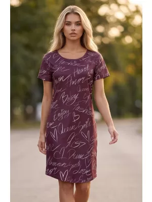 Dámské prodloužené triko/šaty premium ALTISPORT VOJ/ALW084SAT02 RUDÁ