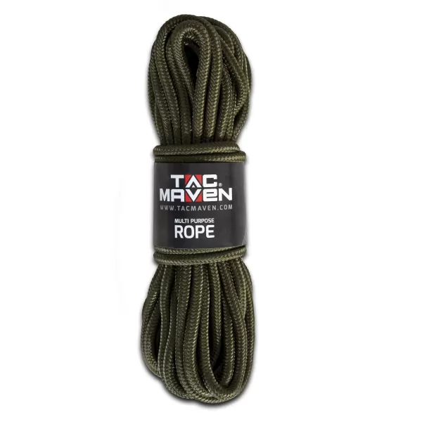  Parašňůra PENTAGON MULTI PURPOSE ROPE 10MM X 15M  D25009 OLIVE GREEN 