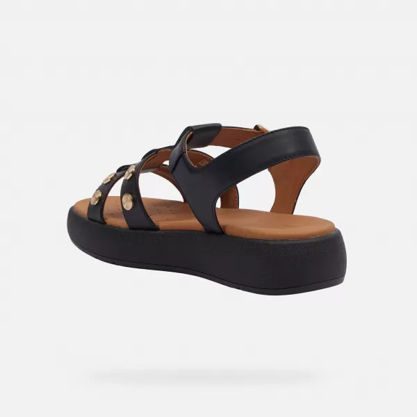 Dámské sandály GEOX CAMALEI G000986 ČERNÁ 