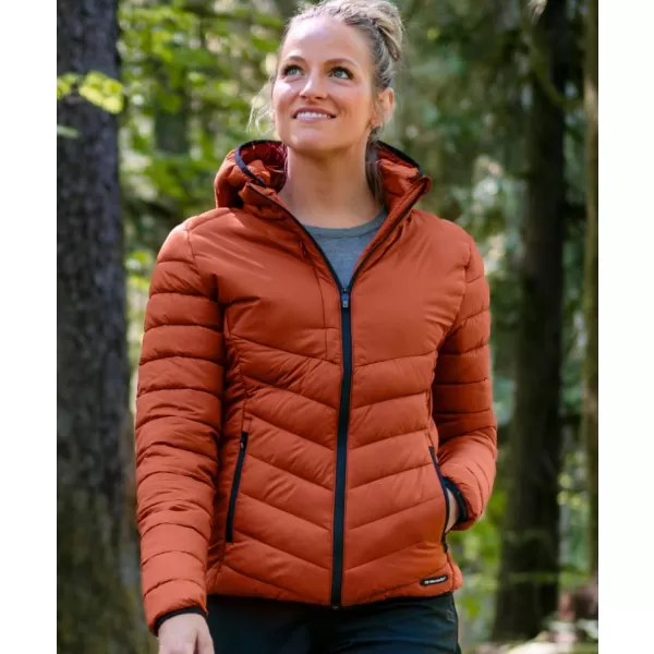  Dámská prošívaná bunda CUTTER & BUCK | MOUNT ADAMS JACKET WOMEN ORANGE RUST 