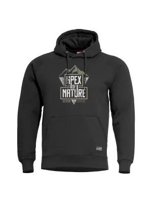 Mikina PENTAGON PHAETON HOOD SWEATER APEX OF NATURE K09021 BLACK