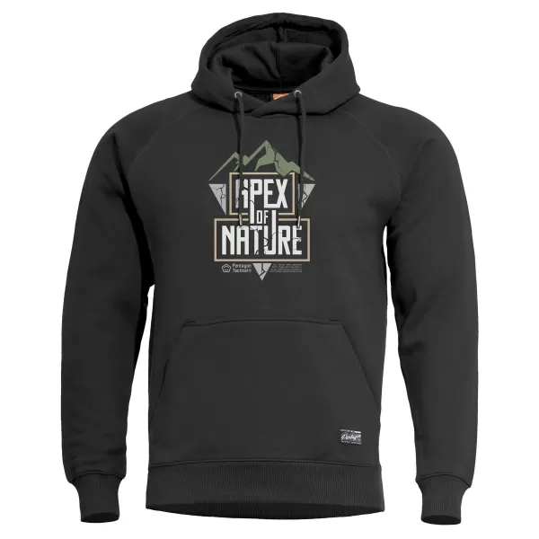  Mikina PENTAGON PHAETON HOOD SWEATER APEX OF NATURE  K09021 BLACK 