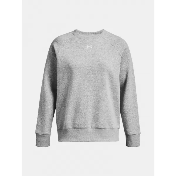  Dámská mikina UNDER ARMOUR UA RIVAL FLEECE CREW 1379508-012 ŠEDÁ 