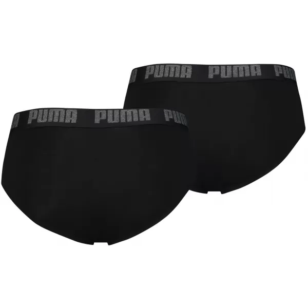  Pánské slipy PUMA BASIC BRIEF 2P 88910006 BLACK/BLACK 