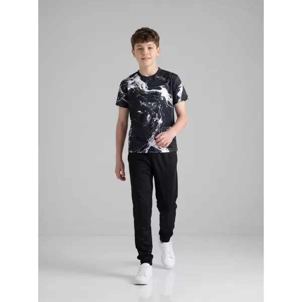  Dětské funkční triko premium ALTISPORT VOJ/ALK071TR01 ČERNOBÍLÁ 