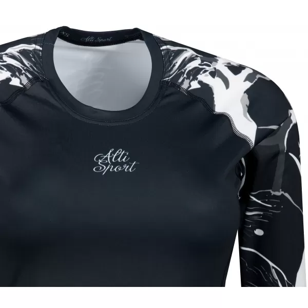  Dámské funkční triko s dlouhým rukávem premium ALTISPORT VOJ/ALW114TR03 ČERNÁ 