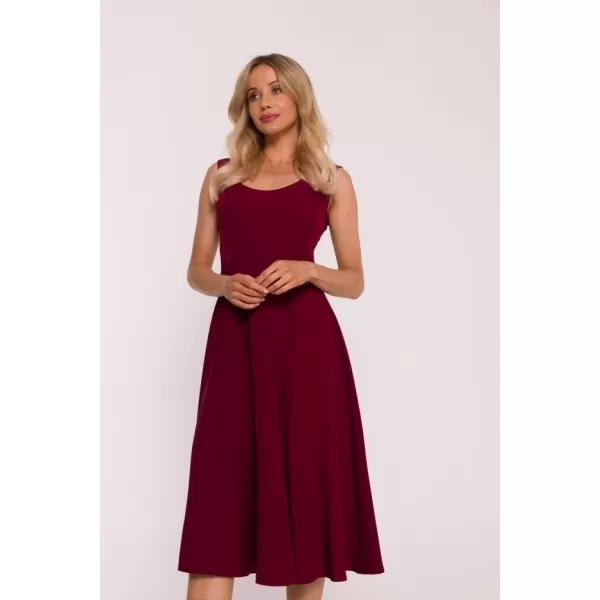  Dámské šaty STYLOVE S424 MAROON 