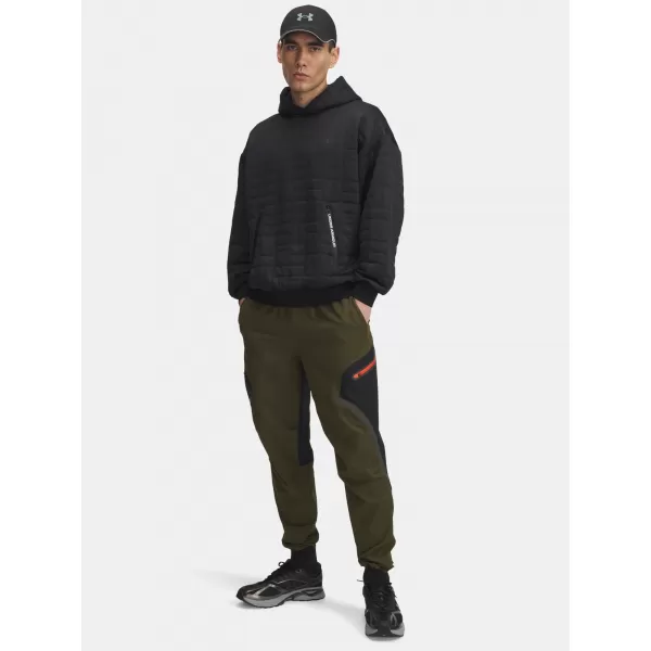  Pánské sportovní kalhoty UNDER ARMOUR UA UNSTOPPABLE CARGO PANT 1390256-308 ZELENÁ 