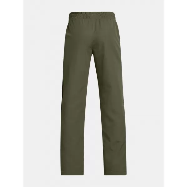  Chlapecké sportovní kalhoty UNDER ARMOUR UA B RIVAL WVN PANT 1390155-390 ZELENÁ 