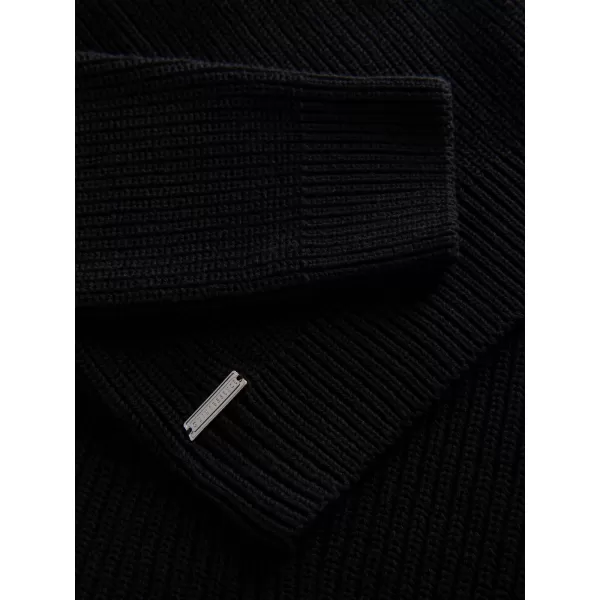  Pánský svetr OMBRE OM-SWTN-0162 BLACK 