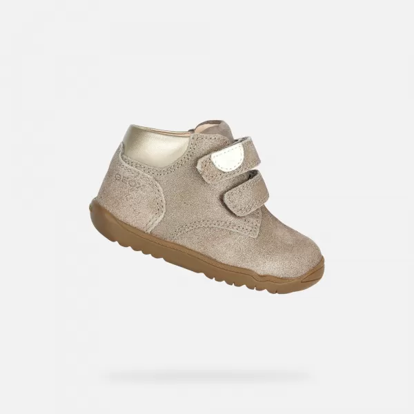  Dívky první kroky GEOX MACCHIA B164PC07722C9006 BÉŽOVÁ 