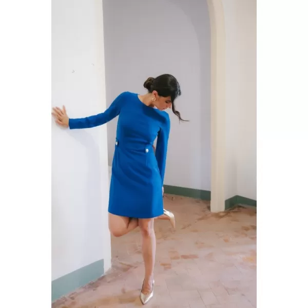  Dámské šaty STYLOVE S419 ROYAL BLUE 