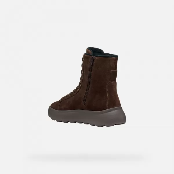 Dámské boty GEOX SPHERICA EC4.1 G009293 TMAVĚ HNĚDÁ 
