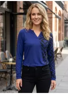 Dámské triko KIXMI VIVIANE TMAVĚ MODRÁ