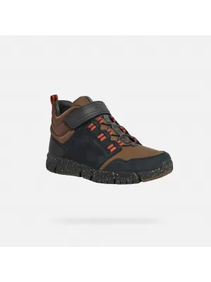 Chlapecké kotníkové boty GEOX FLEXYPER BOY B ABX J949XA032FUC0948 ČERNÁ