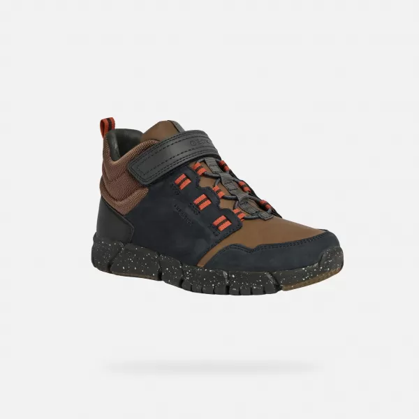  Chlapecké kotníkové boty GEOX FLEXYPER BOY B ABX J949XA032FUC0948 ČERNÁ 
