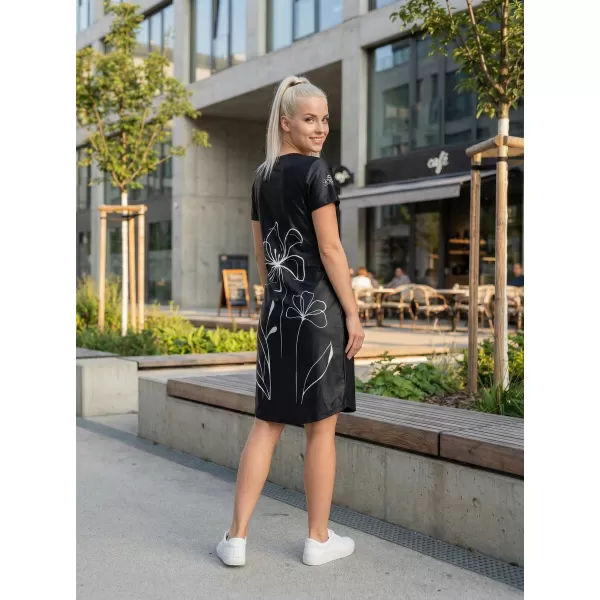  Dámské prodloužené triko/šaty premium ALTISPORT VOJ/ALW075SAT02 BLACK 