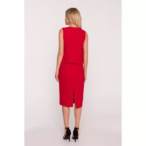  Dámské šaty STYLOVE S422 RED 