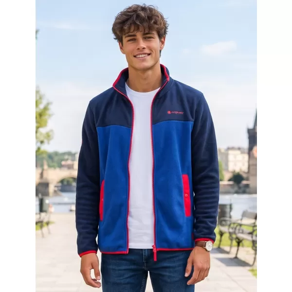  Pánská fleece mikina ALTISPORT GAMEL MODRÁ 