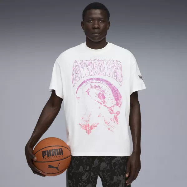  Pánské triko PUMA MELO WORLD TOUR-NAMENT TEE I 63237201 PUMA WHITE 