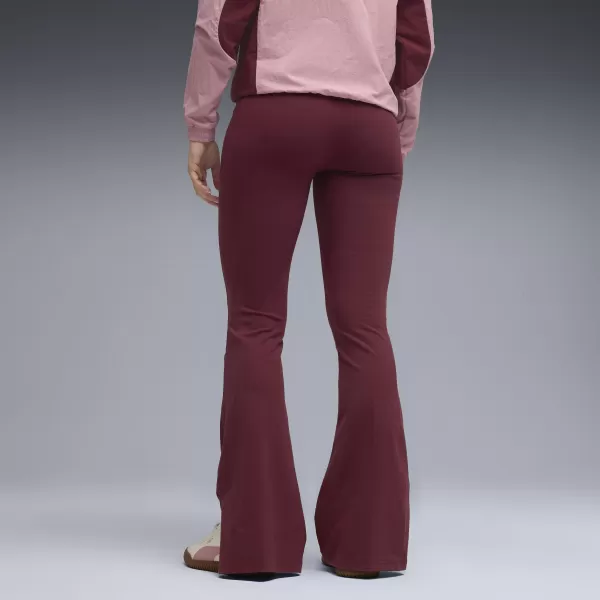  Dámské legíny PUMA HER HIGH-WAIST FLARED LEGGINGS 68815696 RUBY SHIMMER 