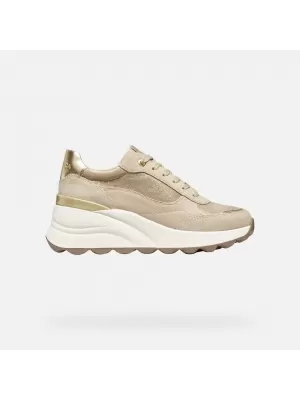 Dámské tenisky GEOX SPHERICA EC13 G009316 KRÉMOVÁ