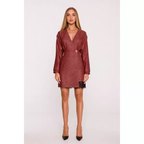  Dámské šaty MOE M871 MAROON 