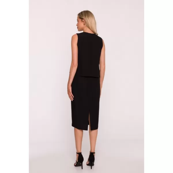  Dámské šaty STYLOVE S422 BLACK 