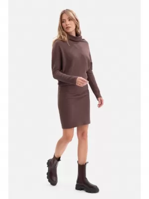 Dámské šaty BEWEAR B309 BROWN