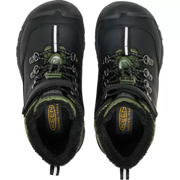  Dětské zimní boty KEEN KANIBOU WP BLACK/BRONZE GREEN 