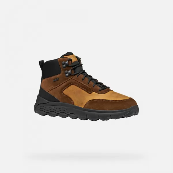  Pánské boty GEOX SPHERICA 4X4 ABX G011177 HNĚDÁ 