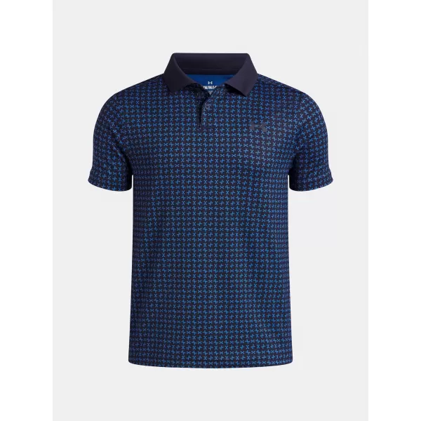  Chlapecké triko UNDER ARMOUR UA MATCHPLAY PRINTED POLO 1377349-411 MODRÁ 