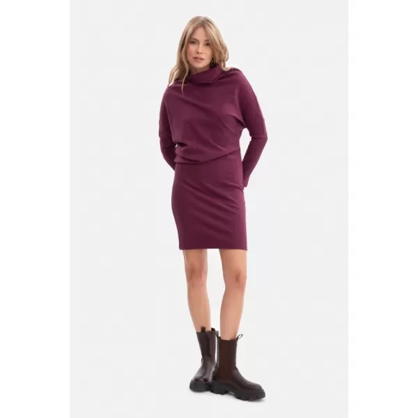  Dámské šaty BEWEAR B309 PLUM 