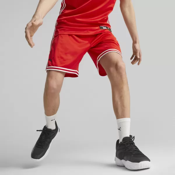  Pánské kraťasy PUMA HOOPS TEAM GAME SHORT 67662904 PUMA RED 