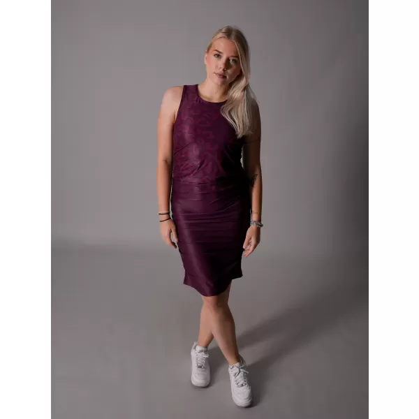  Dámské šaty premium ALTISPORT VOJ/ALW047SAT03 WINE RED 