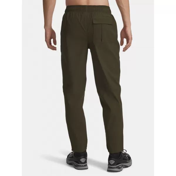  Pánské sportovní kalhoty UNDER ARMOUR UA UNSTPBLE WOVEN TX TAPER 6003865-308 ZELENÁ 