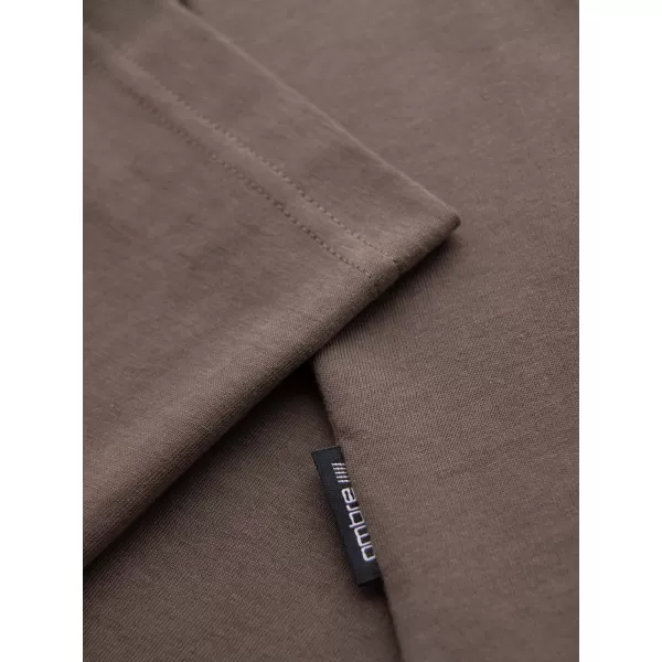  Pánské triko OMBRE OM-TSPT-0227 DARK OLIVE 