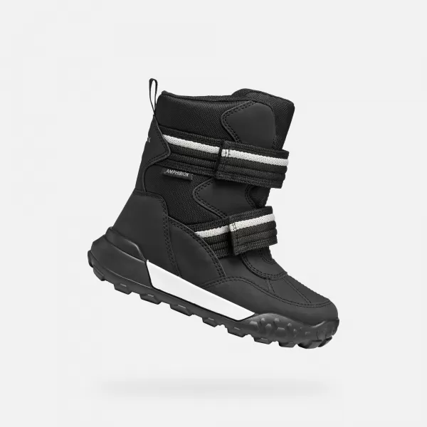  Chlapecké kotníkové boty GEOX TREKKYUP ABX J56MBB050FUC9999 ČERNÁ 
