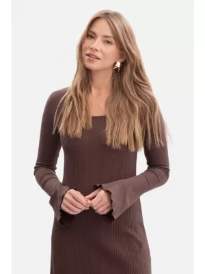Dámské šaty BEWEAR B308 BROWN