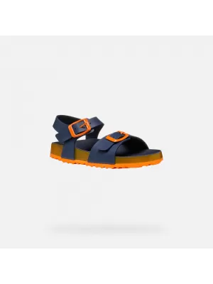 Chlapecké sandály GEOX GHITA J558LC0003WC0659 TMAVĚ MODRÁ