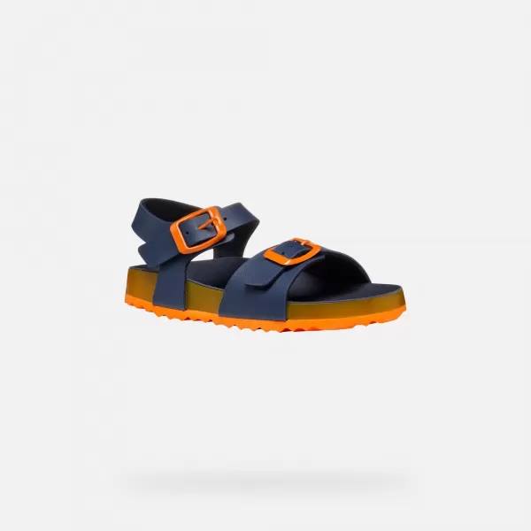  Chlapecké sandály GEOX GHITA J558LC0003WC0659 TMAVĚ MODRÁ 