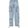 Pánské kalhoty URBAN CLASSICS TB7322 NEW LIGHT BLUE WASHED
