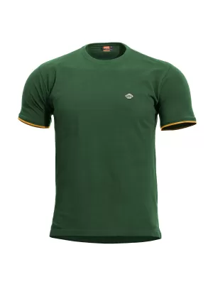 Triko PENTAGON LEVANTES CREWNECK STRIPES K09026 SPRINGBOK GREEN